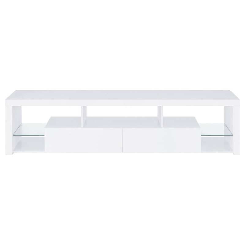 Coaster Furniture Jude 704251 TV Stand - High Gloss White IMAGE 4