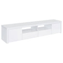 Coaster Furniture Jude 704262 TV Stand - High Gloss White IMAGE 1
