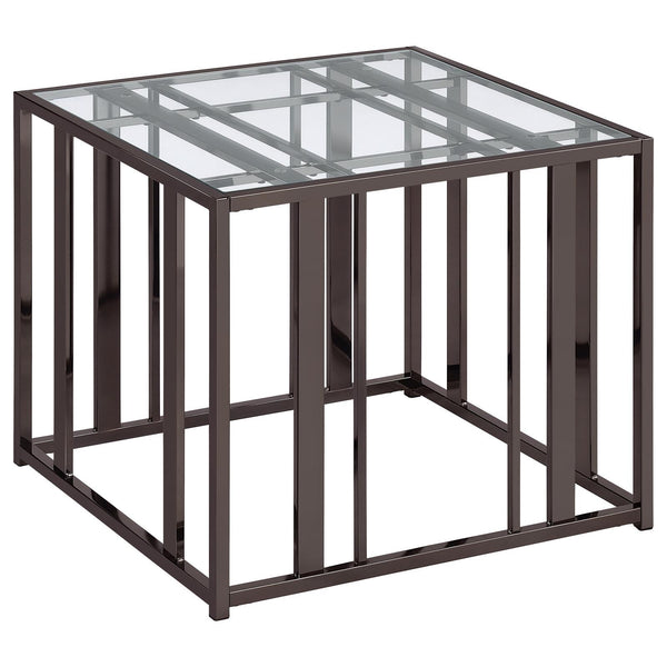 Coaster Furniture Adri 708357 End Table - Black Nickel IMAGE 1