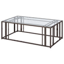 Coaster Furniture Adri 708358 Coffee Table - Black Nickel IMAGE 4