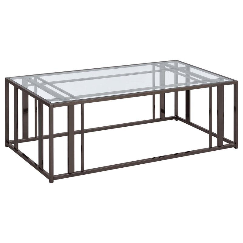 Coaster Furniture Adri 708358 Coffee Table - Black Nickel IMAGE 5