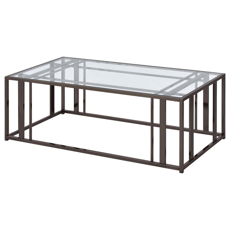 Coaster Furniture Adri 708358 Coffee Table - Black Nickel IMAGE 7