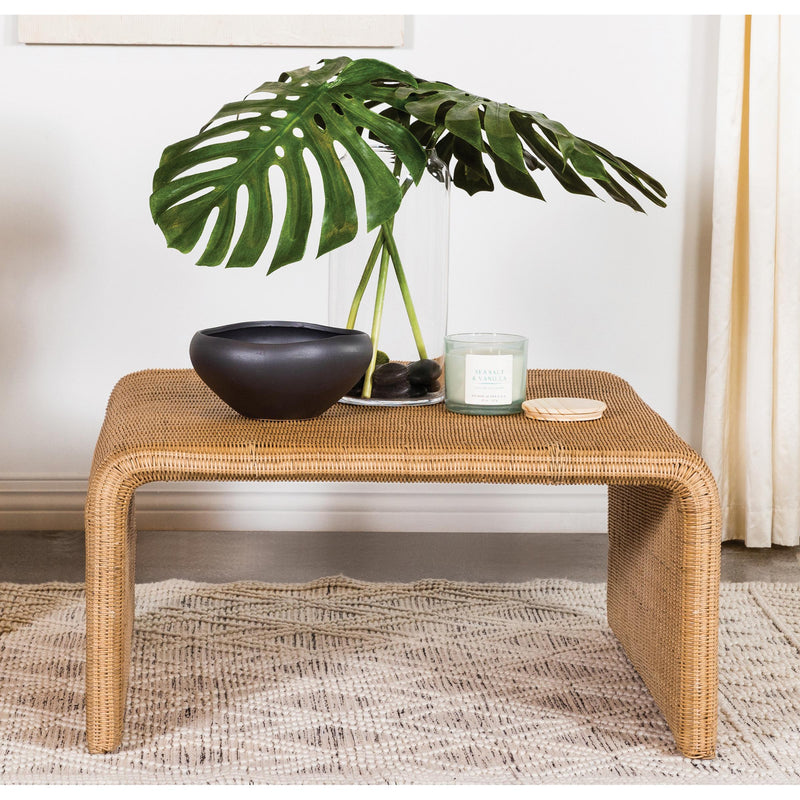 Coaster Furniture Juanita 709818 Square Rattan Coffee Table - Natural IMAGE 6