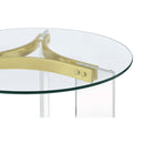 Coaster Furniture Janessa 710067 End Table - Clear/Matte Brass IMAGE 8