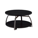 Coaster Furniture Dacre 722208 Round Coffee Table - Dark Grey/Black Nickel IMAGE 1