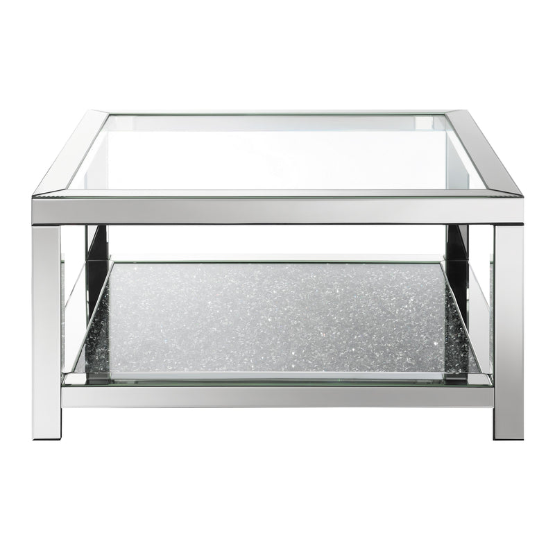 Coaster Furniture Mozzi 736218 Rectangular Coffee Table With Glass Top - Mirror IMAGE 2