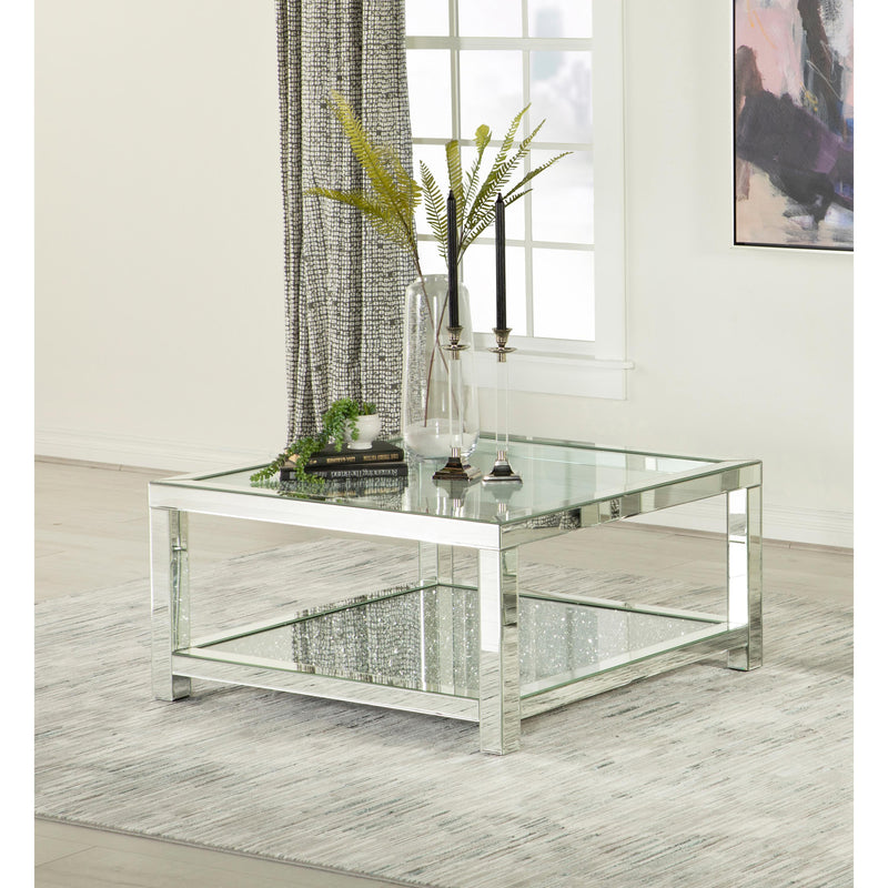 Coaster Furniture Mozzi 736218 Rectangular Coffee Table With Glass Top - Mirror IMAGE 3
