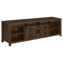 Coaster Furniture Madra 736273 Rectangular TV Console With 2 Sliding Doors - Dark Pine IMAGE 3