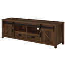 Coaster Furniture Madra 736273 Rectangular TV Console With 2 Sliding Doors - Dark Pine IMAGE 5