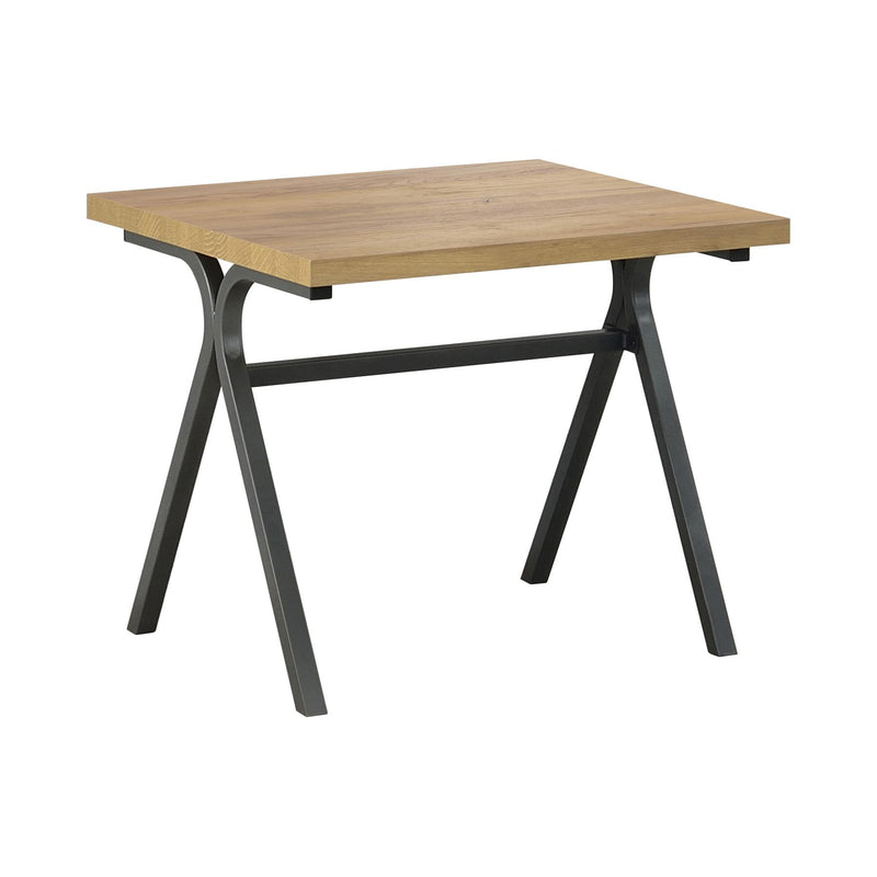 Coaster Furniture Colmar 753424 3-Piece Trestle Occasional Table Set - Golden Oak/Gunmetal IMAGE 3