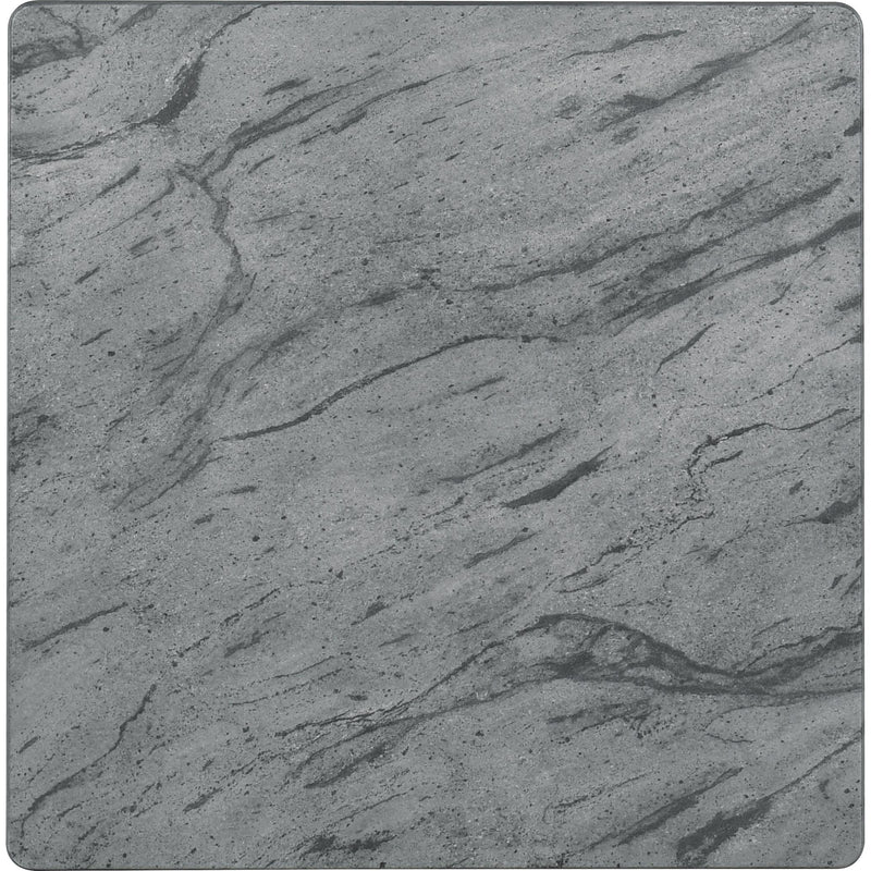 Coaster Furniture Mozzi 753517 Square End Table - Faux Grey Marble/Black IMAGE 4