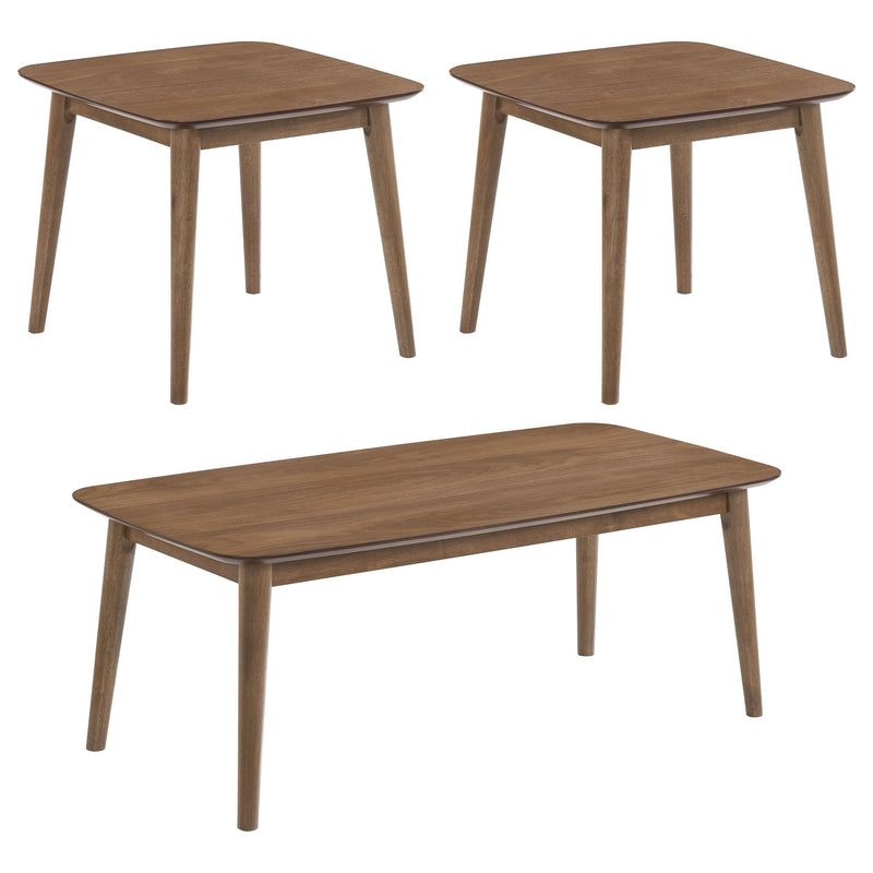 Coaster Furniture Radley 753524 3-Piece Occasional Set - Natural Walnut IMAGE 1