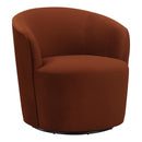 Coaster Furniture Joyce 905631 Sloped Arms Swivel Chair - Burnt Orange IMAGE 1