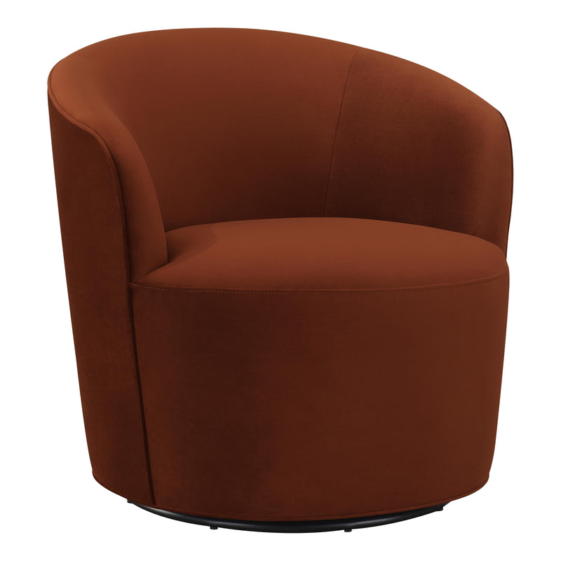 Coaster Furniture Joyce 905631 Sloped Arms Swivel Chair - Burnt Orange IMAGE 1