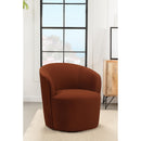 Coaster Furniture Joyce 905631 Sloped Arms Swivel Chair - Burnt Orange IMAGE 2