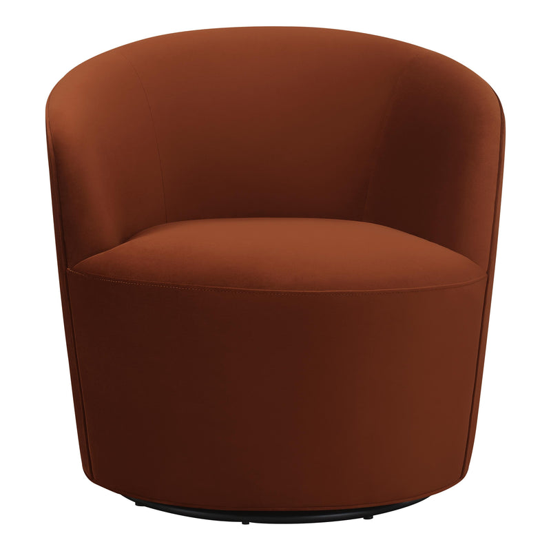 Coaster Furniture Joyce 905631 Sloped Arms Swivel Chair - Burnt Orange IMAGE 3