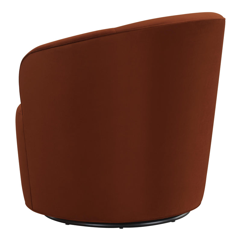 Coaster Furniture Joyce 905631 Sloped Arms Swivel Chair - Burnt Orange IMAGE 4