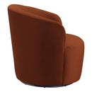 Coaster Furniture Joyce 905631 Sloped Arms Swivel Chair - Burnt Orange IMAGE 5
