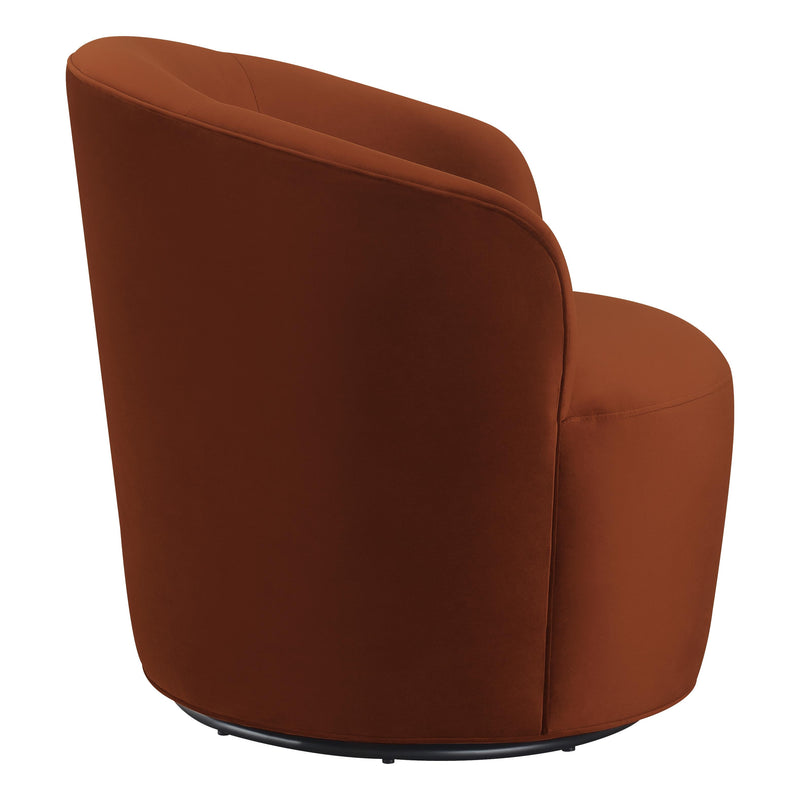 Coaster Furniture Joyce 905631 Sloped Arms Swivel Chair - Burnt Orange IMAGE 5