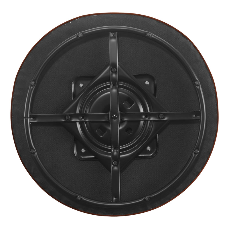 Coaster Furniture Joyce 905631 Sloped Arms Swivel Chair - Burnt Orange IMAGE 6