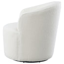 Coaster Furniture Joyce 905633 Upholstered Swivel Barrel Chair - White IMAGE 5