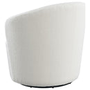 Coaster Furniture Joyce 905633 Upholstered Swivel Barrel Chair - White IMAGE 6