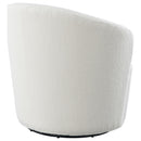 Coaster Furniture Joyce 905633 Upholstered Swivel Barrel Chair - White IMAGE 7