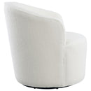 Coaster Furniture Joyce 905633 Upholstered Swivel Barrel Chair - White IMAGE 8