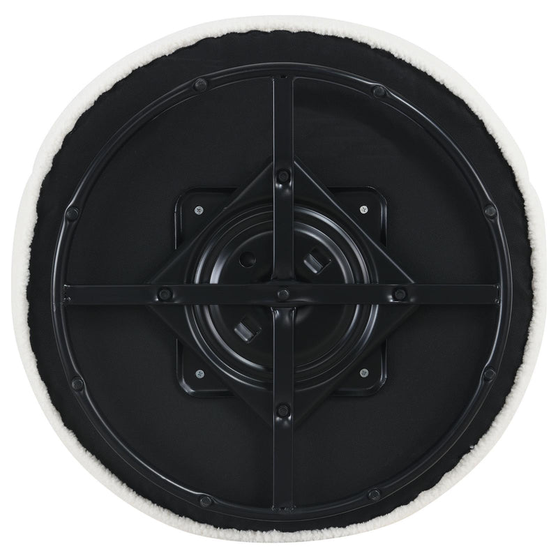 Coaster Furniture Joyce 905633 Upholstered Swivel Barrel Chair - White IMAGE 9