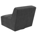 Coaster Furniture Cobie 905713 Upholstered Swivel Armless Chair - Dark Charcoal IMAGE 6