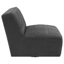 Coaster Furniture Cobie 905713 Upholstered Swivel Armless Chair - Dark Charcoal IMAGE 8
