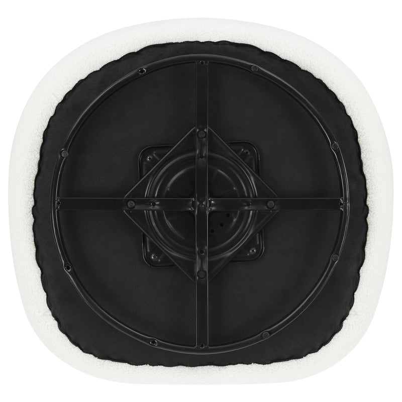 Coaster Furniture Hudson 905726 Faux Sheepskin Upholstered Swivel Chair - Natural IMAGE 12