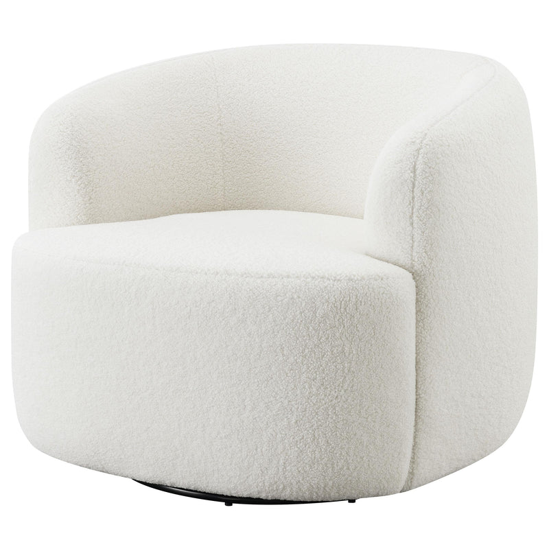 Coaster Furniture Hudson 905726 Upholstered Swivel Chair - Natural IMAGE 3