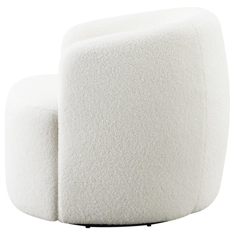 Coaster Furniture Hudson 905726 Upholstered Swivel Chair - Natural IMAGE 4
