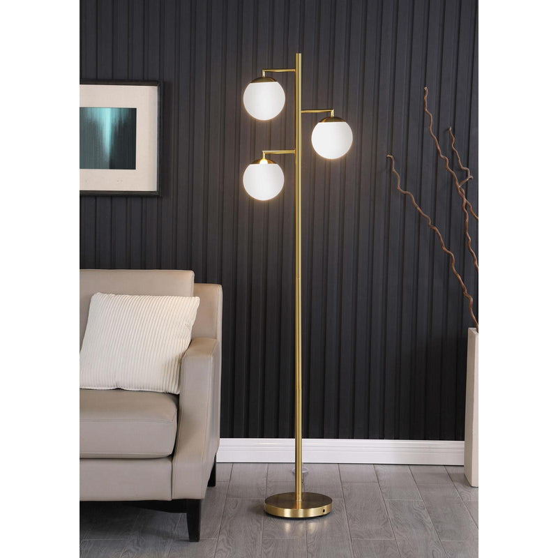 Coaster Furniture Sena 920214 Trio Tree Floor Lamp - Gold IMAGE 2