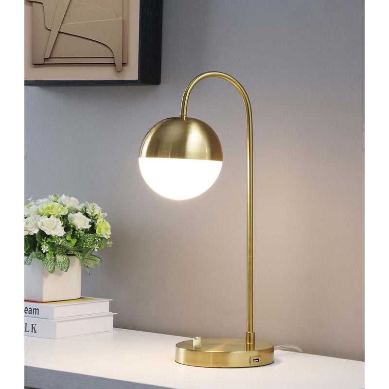 Coaster Furniture Merrick 920216 Round Arched Table Lamp - Gold IMAGE 2