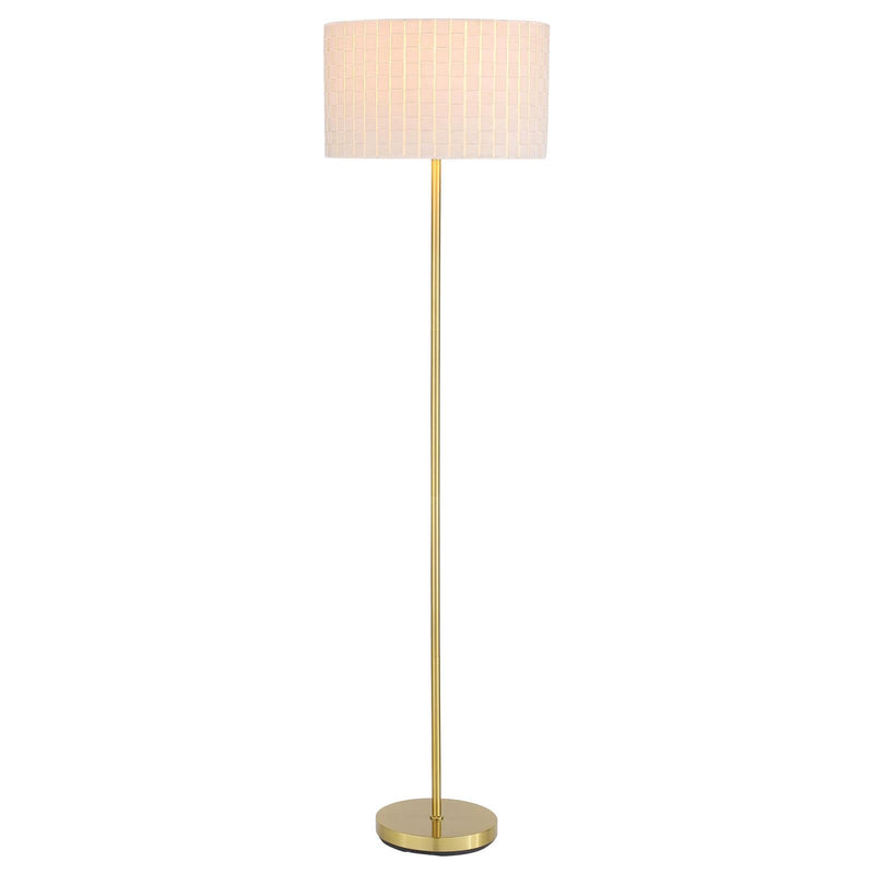 Coaster Furniture Ramiro 920303 Drum Shade Floor Lamp - Gold IMAGE 3