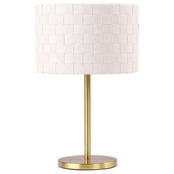 Coaster Furniture Ramiro 920304 Drum Shade Buffet Table Lamp - Gold IMAGE 1