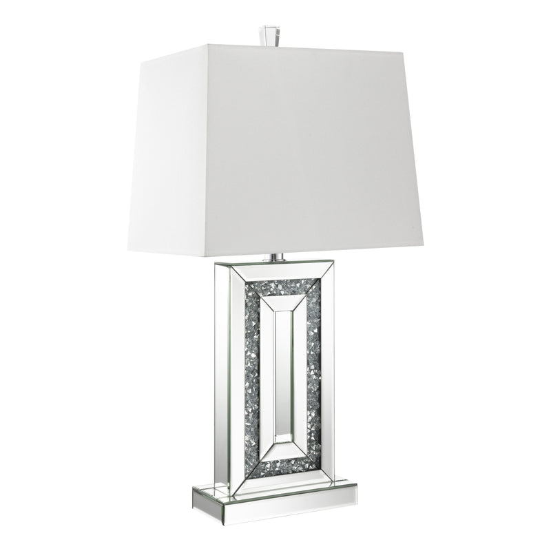 Coaster Furniture Ayelet 923288 Table Lamp With Square Shade - White/Mirror IMAGE 3