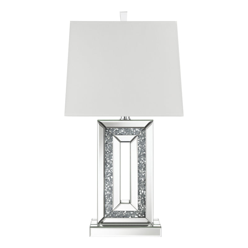 Coaster Furniture Ayelet 923288 Table Lamp With Square Shade - White/Mirror IMAGE 5