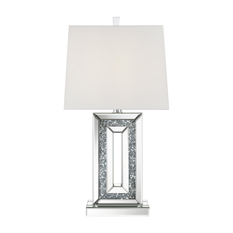 Coaster Furniture Ayelet 923288 Table Lamp With Square Shade - White/Mirror IMAGE 6