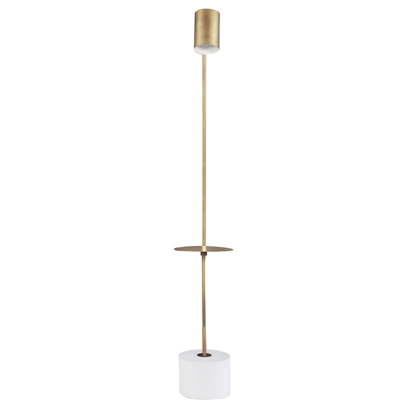 Coaster Furniture Jodie 923309 Round Base Floor Lamp - Antique Brass/Grey IMAGE 5