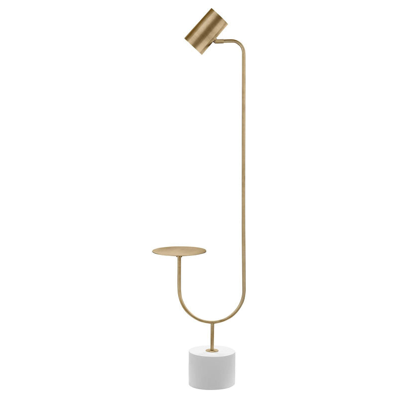 Coaster Furniture Jodie 923309 Round Base Floor Lamp - Antique Brass/Grey IMAGE 6