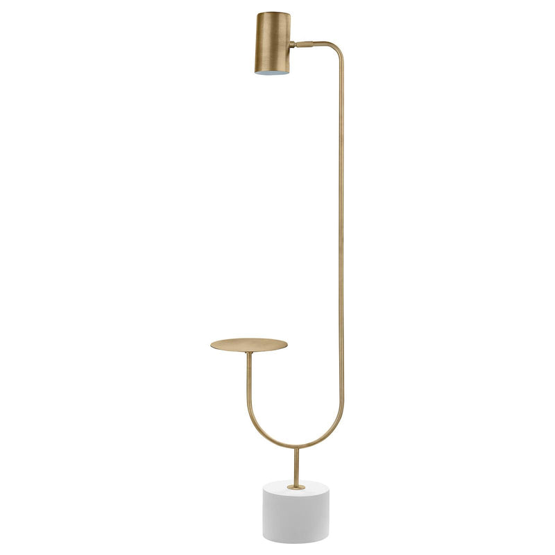 Coaster Furniture Jodie 923309 Round Base Floor Lamp - Antique Brass/Grey IMAGE 7