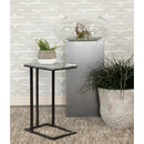 Coaster Furniture Vicente 936034 Accent Table With Marble Top - Grey/Sandy Black IMAGE 2