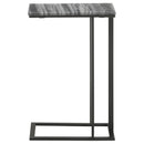Coaster Furniture Vicente 936034 Accent Table With Marble Top - Grey/Sandy Black IMAGE 6