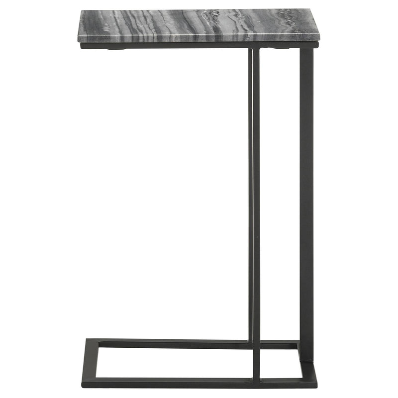 Coaster Furniture Vicente 936034 Accent Table With Marble Top - Grey/Sandy Black IMAGE 6