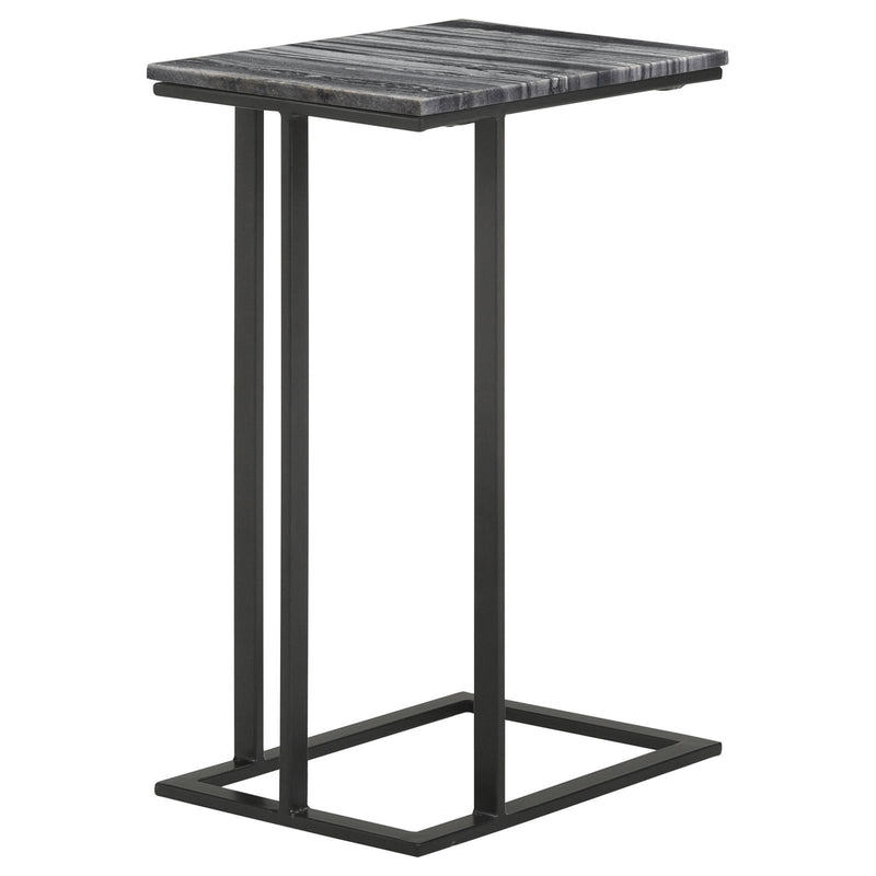 Coaster Furniture Vicente 936034 Accent Table With Marble Top - Grey/Sandy Black IMAGE 8