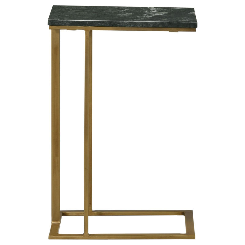 Coaster Furniture Vicente 936035 Accent Table With Marble Top - Antique Gold/Green IMAGE 10