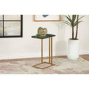Coaster Furniture Vicente 936035 Accent Table With Marble Top - Antique Gold/Green IMAGE 2